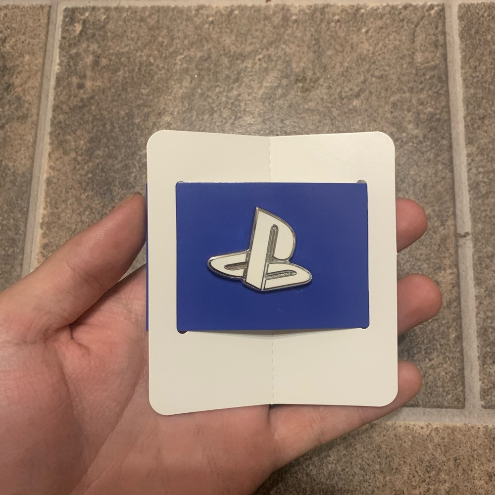 Sony Playstation PS Logo Pin Official Sony Brand Promo Promotional Item New